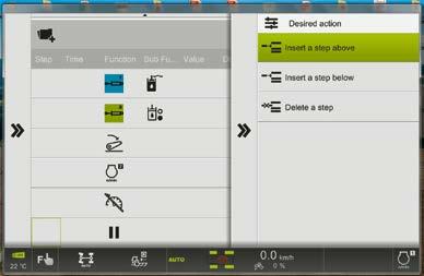 Vykstant įrašymui, CEBIS arba CIS spalvotame ekrane rodomi aiškūs simboliai leidžia vairuotojui žingsnis po žingsnio sekti sekos sudarymą.