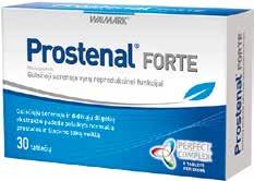 Vyrams PROSTENAL FORTE 30 tablečių Standartizuotas gulsčiųjų serenojų vaisių ekstraktas padeda palaikyti vyrų reprodukcinę funkciją ir normalų šlapimo nutekėjimą.