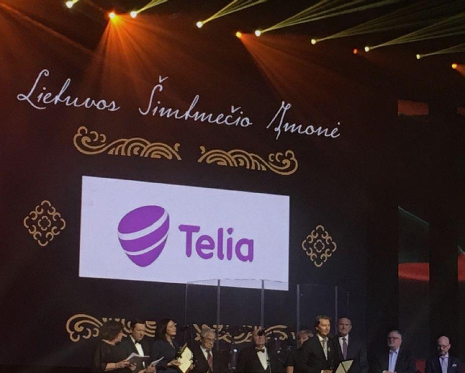 Šis apdovanojimas skirtas įvertinus Telia siūlomas inovacijas ir pažangius sprendimus, paremtus
