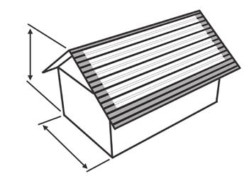 h Classic lakštų fiksavimas Pirmas ir paskutiniai du lakštai kiekvienoje stogo plokštumoje yra tvirtinami prie kiekvieno grebėsto.