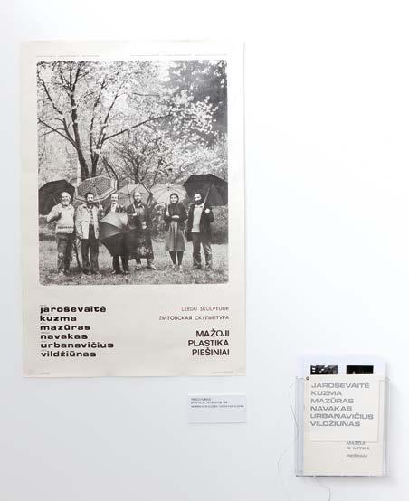 132 10. 1984 m. išleistas parodos katalogas ir plakatas rekonstruotoje parodos Mažoji plastika.