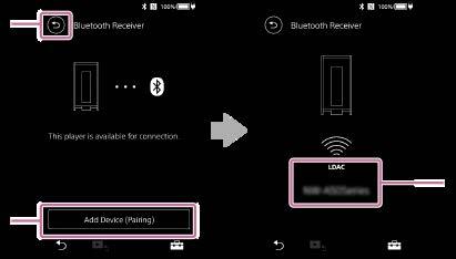 Bluetooth Receiver ekranas Naudodami grotuvą galėsite mėgautis išmaniajame telefone išsaugota muzika (Bluetooth Receiver funkcija). Prijunkite prie grotuvo ausines.