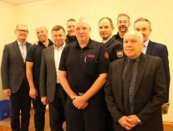 Savivaldybės vadovai susitiko su į Kėdainius trijų dienų vizitui atvykusiais miesto partnerio Svaliovo komunos (Švedija) ugniagesių gelbėtojų komandos delegacija.