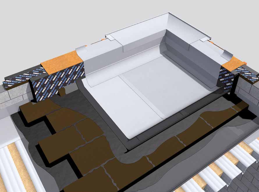 Plokščio stogo izoliacija: visiškai sandarus plokščias stogas ant akustinio profiliuoto metalo lakšto (.