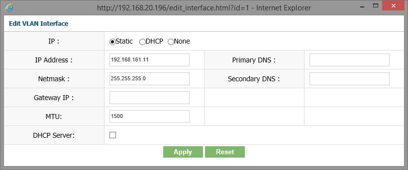 Jei nesate profesionalas, tai pasirenkame statinį IP adresą ir įrašome prieigos taško IP adresą (pvz.: 192.168.161.