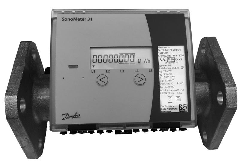 SonoMeter 31 Šilumos skaitikliai Aprašymas MID tikrinimo sertifikato nr.