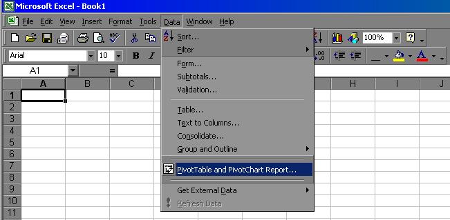 LD4. OLAP DUOMENŲ ATVAIZDAVIMAS MS EXEL SKAIČIUOKLöJE Darbo tikslas: Išmokti įkelti OLAP duomenis į MS Excel