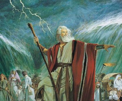 17 skyrius Tikėjimu Mozė vedė Izraelio vaikus iš vergijos per Raudonąją jūrą lyg per sausumą Tikėjimu pranašas Elija iš dangaus iššaukė ugnį, kad sudegintų jo atnašas, o karalius ir žmonės įsitikino,