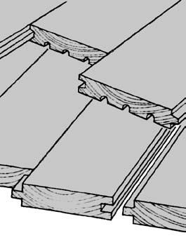 MEDINĖS GRINDYS (MEDŽIO MASYVAS) Šis lankstukas yra apie medinių (pušinių ar eglinių) grindų klojimą. Vienoje grindlentės briaunoje yra išdrožos, kitoje - įlaidai.