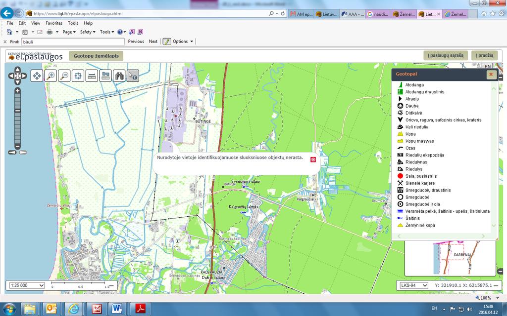 11 Pagal Lietuvos geologijos tarnybos pateikiamo Geotopų žemėlapį, planuojamos ūkinės veiklos vietoje ir aplinkinėse teritorijose vertingų geotopų nėra: 21.