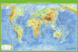 2666 su laikikliais 11,00 Eur 18,40 Eur Pasaulio gamtinis žemėlapis Mastelis 1 : 20 000 000, 170 115 cm Sausumos bei vandenyno dugno reljefas, kyšuliai, pusiasaliai, salos,