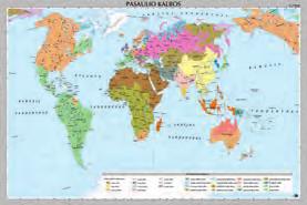 Papildomai pateikti pasaulio rasių bei religijų žemėlapiai.