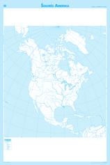 33 žemėlapiai Šiaurės Amerika Gamtinis žemėlapis Mastelis 1 : 8 000 000, 113 170 cm Žemėlapyje pavaizduotas žemyno reljefas, vandenys, valstybės ir jų sostinės, kiti svarbesni