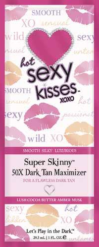 Hot Sexy Kisses 50x Maksimaliai Tamsus Aktyvatorius Per 50 rūšių vitaminų ir maistinės medžiagos jūsų įdegį pavers tobulu, oda taps jaunatviškai žvilganti.