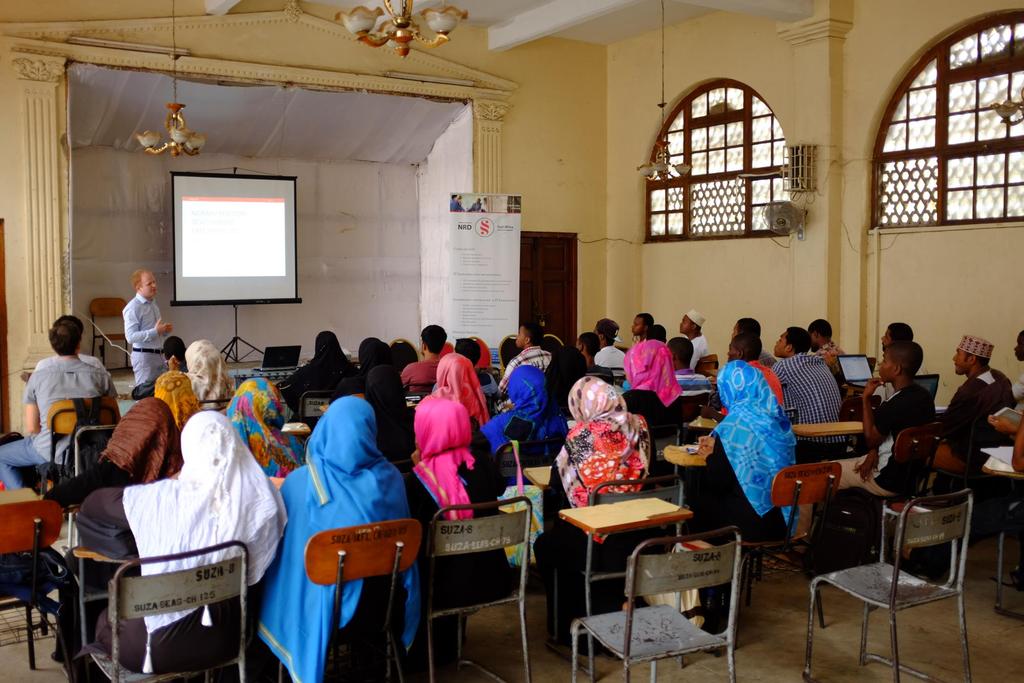 FK programos dalyvių mokymai Zanzibaro