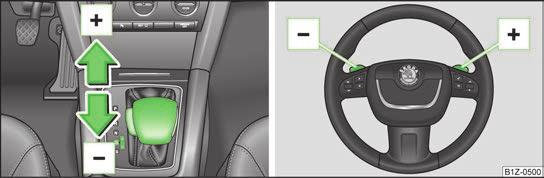 R - atbulinės eigos pavara Atbulinės eigos pavara gali būti įjungta tik automobiliui stovint ir varikliui veikiant laisvosios eigos apsisukimais.
