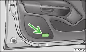 durų uždarymo. Jeigu lieka atidarytos durys, arba jeigu jungiklis A yra padėtyje, vidaus apšvietimo šviestuvas užgęsta per 10 minučių tam, kad nebūtų iškraunamas automobilio akumuliatorius.