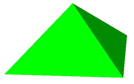 def pyramid(c,e,h,rgb) c kvadrato centro 3D koordinatės, e pagrindo