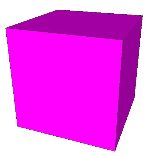 ilgis, RGB kubo spalva. cube.