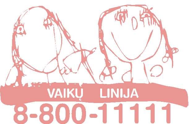1 Vaikø linija tai tarnyba, teikianti psichologinæ pagalbà visos Lietuvos vaikams ir paaugliams telefonu, laiðkais ir internetu.