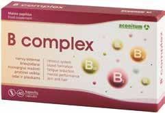 smegenų ir nervų sistemai -35 % NUO 6 99 B COmPLEX 40 kapsulių b complex tai įvairių gerai subalansuotų B grupės vitaminų derinys.