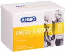 produktai -50 % 12 6 98 49 14 8 98 99 AmBIO OmEGA-3 ARTHRO 60 kapsulių Maisto papildo sudėtyje esantys: vitaminas C padeda palaikyti normalų kolageno, kuris reikalingas normaliai kraujagyslių,