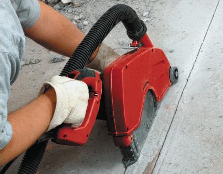 2.1.14b Sauso pjovimo ir šlifavimo įrankiai naudojant rankinius kampų šlifavimo/ pjovimo įrenginius Šiame dokumente teikiamos rekomendacijos dėl sauso pjovimo ir šlifavimo darbų su betonu, turinčiu