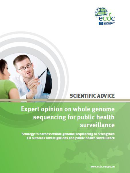 ECDC globali vizija įdiegti viso genomo sekos (Whole genome sequencing) tyrimą į maistu plintančių zoonozių ir kt.