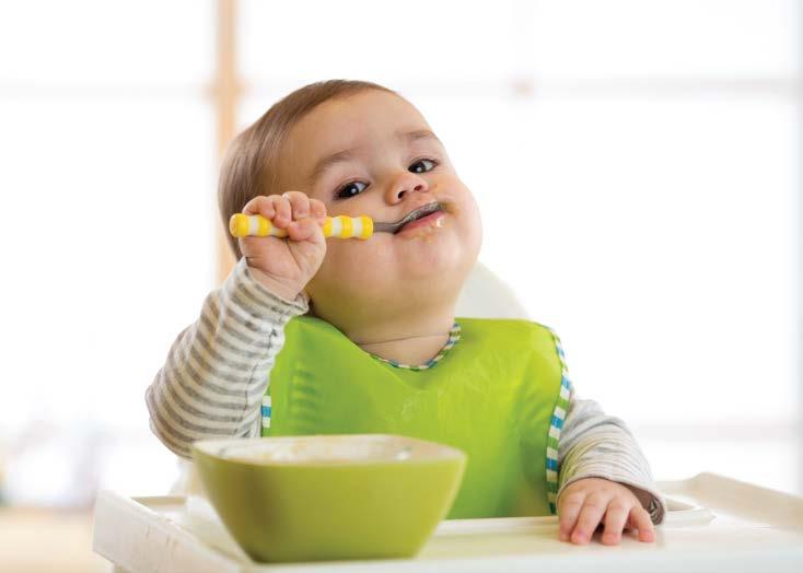 Papildomą maistą reikėtų įvesti vaikui sulaukus 4 6 mėnesių, tai yra ne anksčiau kaip 4 mėn. ir ne vėliau nei 6 mėn. amžiaus (17 sav 26 sav).