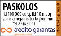 Nekilnojamas turtas 8 a sodą su 2 aukštų mūriniu namu SB Rasa (3 kambariai, virtuvė, garažas, pirtis, dušas, WC, 2 šiltnamiai). Tel. 8 698 21 360. 236182 Skubiai 2 kambarių butą I. Simonaitytės g.