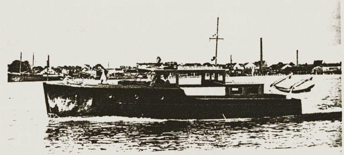 Motorlaivis AITVARAS Motor ship AITVARAS Pasienio policijos laivas Pastatytas 1932 m. Klaipėdoje Plaukiojo su Lietuvos vėliava 1932 1940 m.