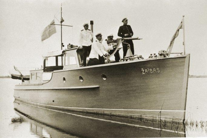 Motorlaivis ŽAIBAS Motor ship ŽAIBAS Pasienio policijos laivas Pastatytas 1932 m. Klaipėdoje 1932 1940 m.