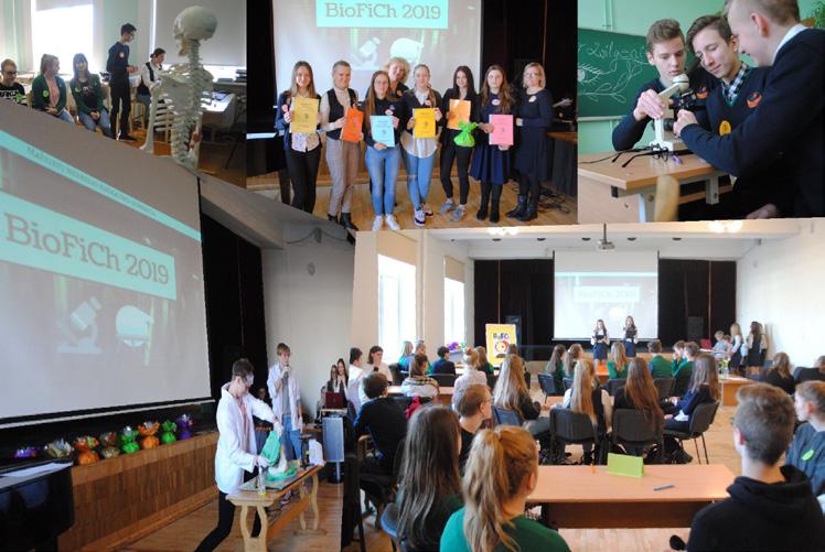 13 Konkursas BioFiCh Balandžio mėnesį gimnazijoje vyko gamtos mokslų konkursas BioFiCh, sukvietęs rajono pagrindinių mokyklų ir progimnazijos aštuntų klasių mokinius.