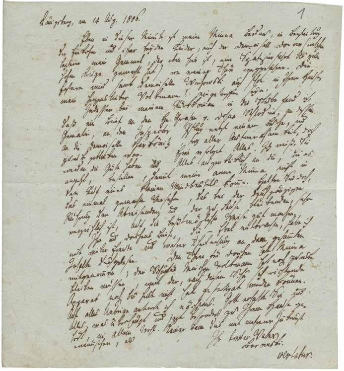 2 pav. Borowski 1806-08-14, 1r: laiškas dukrai Augustai Wilhelminai; GStA PK: VI. HA Nl.