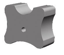Individual spacer of fibre reinforced concrete for several concrete covers and