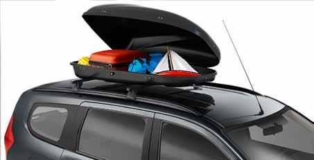 laikiklių komplektas leidžia visiškai saugiai gabenti stogo bagažinę, slidžių ar dviračių laikiklį. 6. 8. 9.