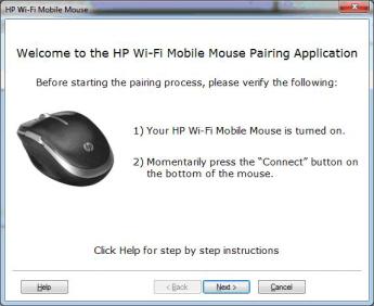 Wi-Fi prijungimas HP Wi-Fi judrioji pelė ir jūsų kompiuteris yra sujungiami naudojant 802.11 belaidę technologiją, todėl atskiras USB imtuvas nereikalingas.