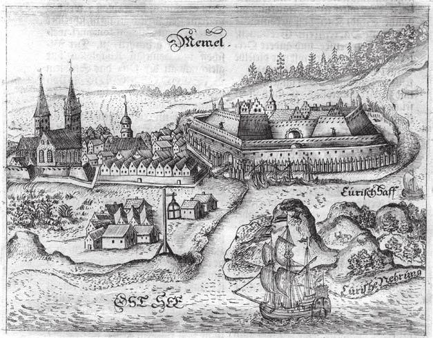 Istorijos atspindžiai Klaipėda. XVII a. graviūra laivynas puolė Klaipėdą 1456, 1457, 1458 ir 1464 metais, savo veiksmus gdanskiečiai derino su nuolat Klaipėdai grasinusiais žemaičiais. 1466 m.