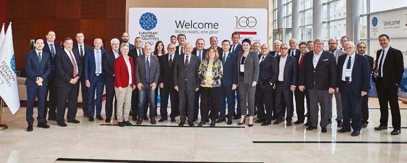Europos olimpinių komitetų generalinės asamblėjos dalyviai EUROPOS OLIMPINIO SPORTO KRYPTYS SPALIO 25 26 D.