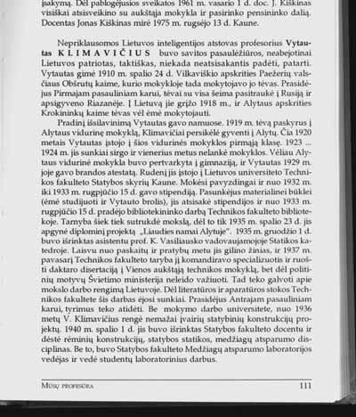 ISTORIJA Jonas Kiškinas, iš knygos Studijų