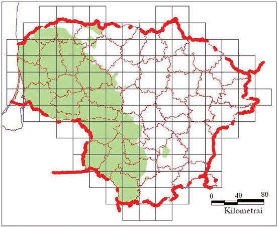 36 1 pav. Juros uolienų paplitimo schema Lietuvoje Juros sistemos uolienų atodangų Ventos slėnyje yra Jurakalnio griovoje, prie Papartynės malūno ir kitur.