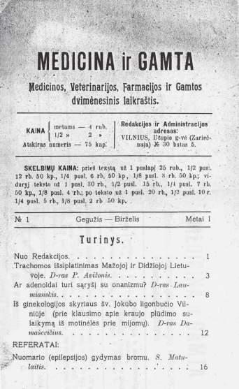 1 4 4 Palmira Zemlevičiūtė Pirmasis Lietuvos