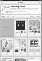 Pinterest allows members to pin items or images found on the Internet to a pinboard, which can then be easily shared through an e-mail link or by following the creator.