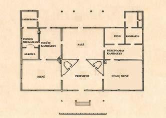 dviejų pastatų fiziniai tyrimai, l. 14 Plan of a detail of the cellar of the Raudondvaris Manor, cross-section 11.