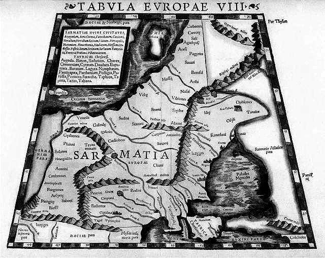 An Attempt at an Etymological Analysis of Ptolemy s Hydronyms of Eastern Balticum Ptolemy s European Sarmatia by Sebastian Munster Οὐστούλα ποταμοῦ ἐκβολαί με νϡ The mouths of the Vistula river 45 *