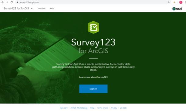 ArcGIS Survey123 Formų kūrimas Survey123 naršyklės aplikacija (Web) kurkite formas naršyklėje tinkama