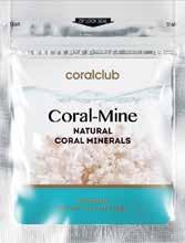 Coral-Mine Coral-Mine Kodas: 2221/2220 Pateikimo forma 10/30 maišiukų Sąveikaudami su vandeniu, «Coral-Mine» mineralai pereina į vandenį ir suteikia jam naudingų savybių, kurios užtikrina: Optimalios