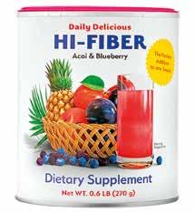 Daily Delicious Hi-Fiber Acai&Blueberry Daily Delicious Hi-Fiber aliejinių kopūstpalmių vaisių ir mėlynių skonio Kodas: 2103 Pateikimo forma 270 g milteliai (30 porcijų po 9 g) «Daily Delicious