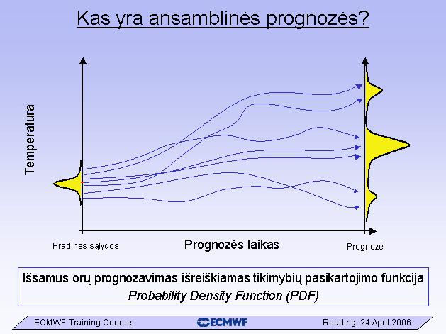 1.1 pav. Ansamblin s prognoz s sąvoka (pagal Hagedorn, 2006).