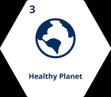 CLUSTERA/WHATWEWANTTOACHIEVE COMMITMENT3 SVEIKA PLANETA Saugosime gamtinę aplinką ir sieksime geresnių gyvenimo Žemėje sąlygų Sveika planeta ateities kartoms.